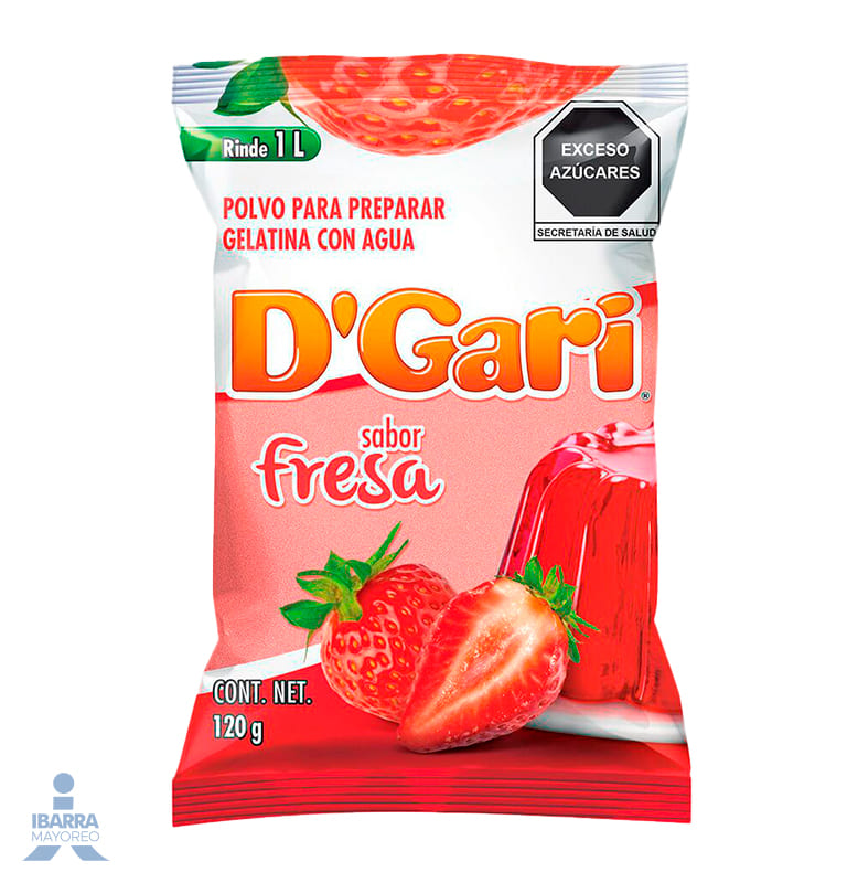 Gelatina Fresa DGARI 120g