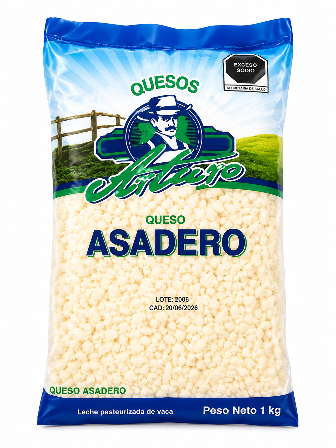 Queso Asadero Rallado 1 Kg Arturo