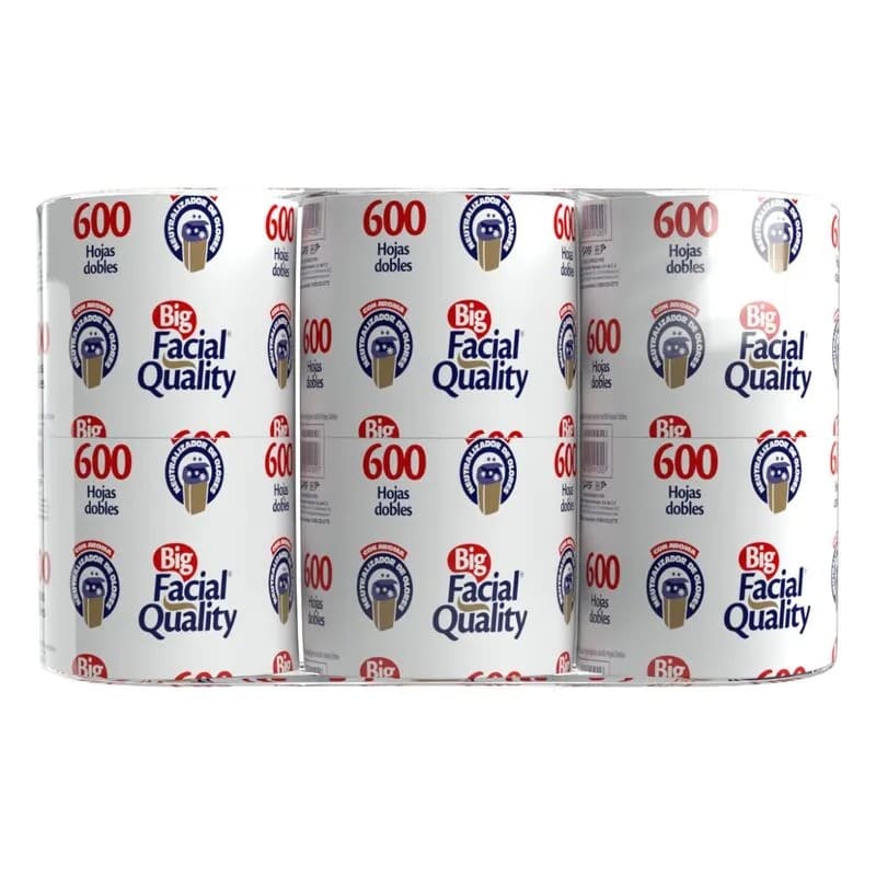 Papel Higiénico Big Facial Quality 6 piezas